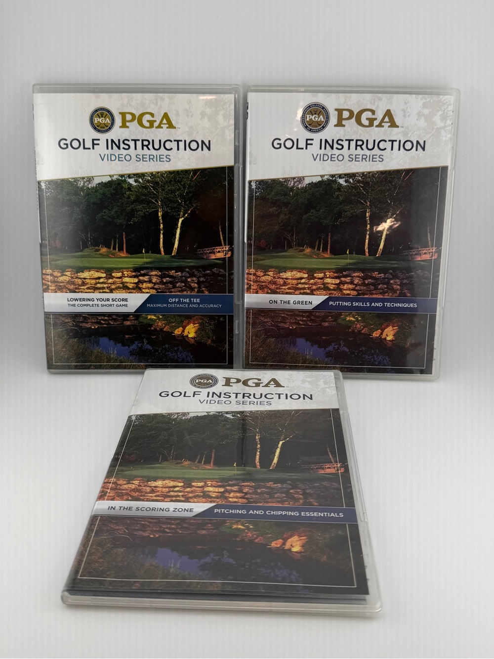 3 DVDs PGA Golf Instruction Video Series